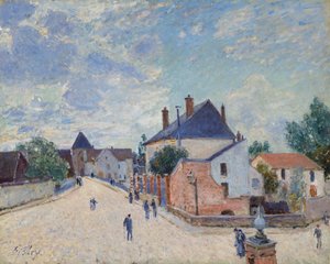 Rua em Moret, c. 1890. de Alfred Sisley