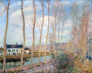 O Canal Loing, 1892 de Alfred Sisley