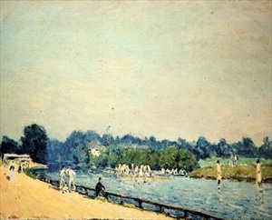 A Estrada para Hampton Court de Alfred Sisley