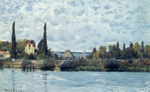 O Sena em Bougival, 1873 de Alfred Sisley