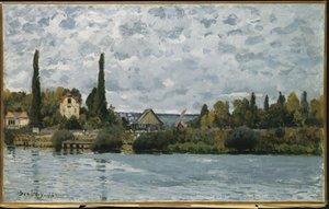 O Sena em Bougival, 1873 de Alfred Sisley