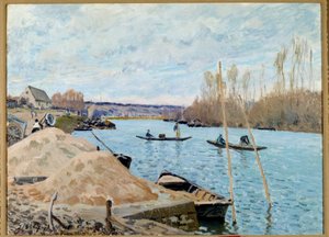 O Sena no Porto, Marly, areal de Alfred Sisley