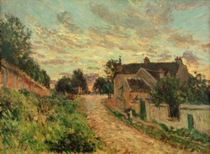 Um caminho para Louvecienne de Alfred Sisley