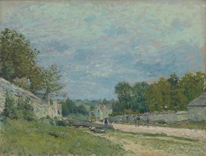Estrada de Versalhes; Rota de Versalhes, 1876 de Alfred Sisley