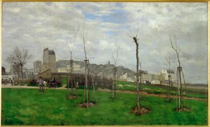 Vista de Montmartre de Alfred Sisley