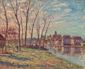 Vista de Moret, 1889 de Alfred Sisley