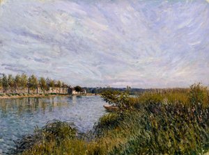 Vista de Saint-Mammès de Alfred Sisley