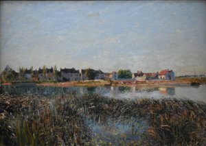 Vista de Saint-Mammès de Alfred Sisley