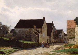 Mulheres indo para a floresta de Alfred Sisley