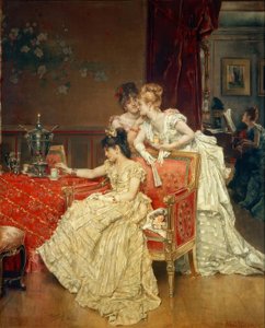 Alfred Stevens, o chá Tasse