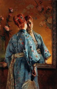 A parisiense japonesa, ca 1871-1874. de Alfred Emile Stevens