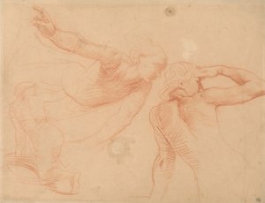 Estudo de três figuras em Movimento de Alfred Emile Stevens