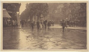 Um dia molhado no Boulevard, Paris de Alfred Stieglitz