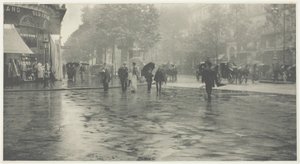 Um dia molhado no Boulevard, Paris de Alfred Stieglitz