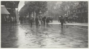 Um dia molhado no Boulevard, Paris de Alfred Stieglitz