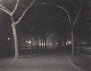 Uma Noite Gelada de Alfred Stieglitz