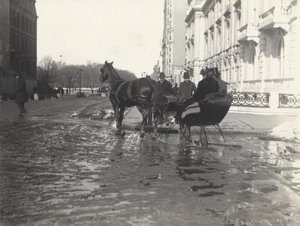 Domingo, Quinta Avenida e Rua 57, Nova Iorque de Alfred Stieglitz