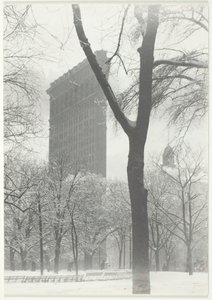 O Flatiron, 1903, impresso em 192039. de Alfred Stieglitz