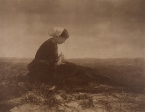 O Net Mender, 1894. de Alfred Stieglitz