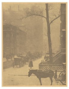 [A Rua - Desenho para um cartaz]. de Alfred Stieglitz