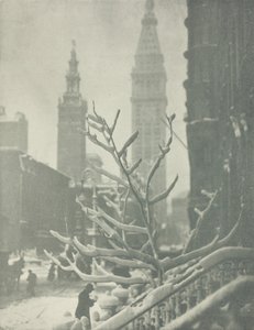 Duas Torres, Nova York, 1911. de Alfred Stieglitz