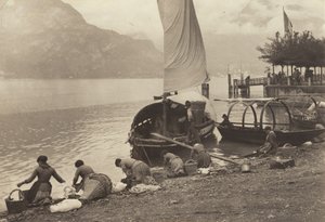 Lavadeiras no Lago de Como de Alfred Stieglitz