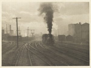 XIII. The Hand of Man, neg. 1902; impressão 1911 (fotogravura em papel) de Alfred Stieglitz