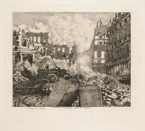 Paris de trem. Demolição do teatro Vaudeville: rue du Dix-Decembre de Alfred Taiée
