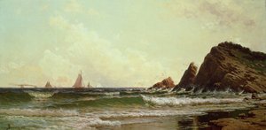 Penhascos no cabo Elizabeth, porto de Portland, Maine, 1882