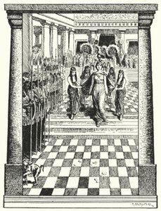 Dido, rainha de Cartago, preparando-se para sua morte depois de ser deixado por Enéias