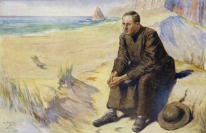 Padre Damien, missionário católico belga, em sua missão à colônia de leprosos em Molokai, Havaí, 1873-1889