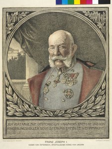 Imperador da Áustria Franz Joseph I de Alfred Wesemann
