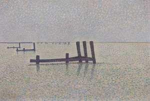 Canal da Mancha em Nieuwpoort. Por volta de 1889