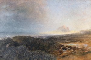 Castelo Bamburgh, Northumberland, 1877