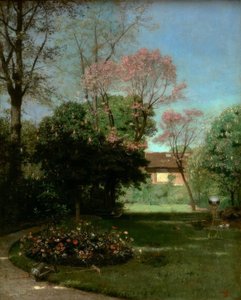 O jardim de Alfred Stevens de Alfred de Knyff