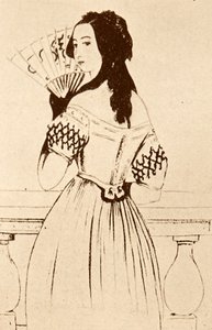 George Sand (desenho) de Alfred de Musset