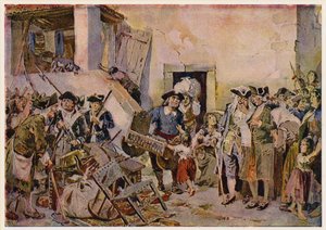 Pessoas atiradas para a pobreza que penhoram os seus pertences, Portugal de Alfredo Roque Gameiro