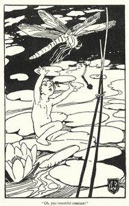 Ilustração para The Water-Babies de Charles Kingsley (litografia) de Alice Bolingbroke (after) Woodward