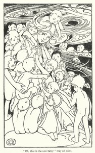 Ilustração para The Water-Babies de Charles Kingsley (litografia) de Alice Bolingbroke (after) Woodward