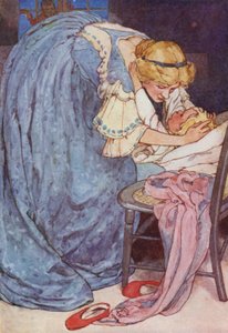 Dorme, linda querida, não chores! (cor litho) de Alice Bolingbroke (after) Woodward