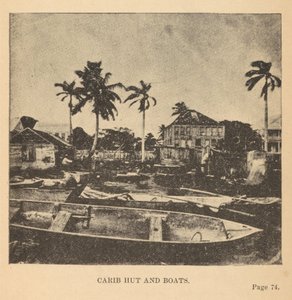 Cabana e barcos caribenhos
