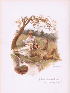 Venha viver comigo e seja meu amor, de Some Old Love Songs publicado por Hildesheimer & Faulkner, 1892