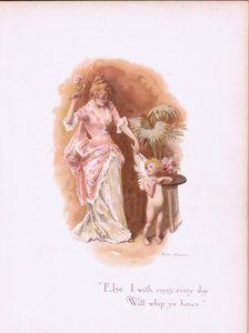 Eu com rosas todos os dias, vou chicotear daqui, de Some Old Love Songs publicada por Hildesheimer & Faulkner, 1892