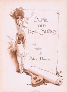 Página de título, de Some Old Love Songs publicada por Hildesheimer & Faulkner, 1892