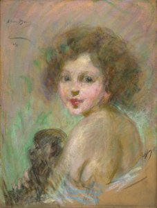 Criança com macaco de Alice Pike Barney