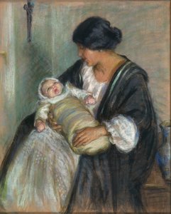 Mãe e bebé a chorar de Alice Pike Barney
