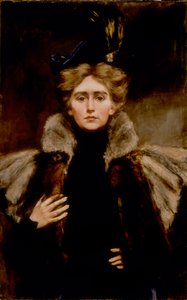 Natalie em Fur Cape, 1897. de Alice Pike Barney