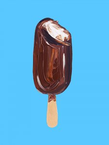 Gelado de Chocolate com Pedaços de Alice Straker