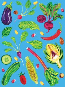 Mistura de Frutas e Legumes Coloridos de Alice Straker