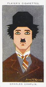 Cartão de cigarro do jogador de 1926: Charlie Chaplin